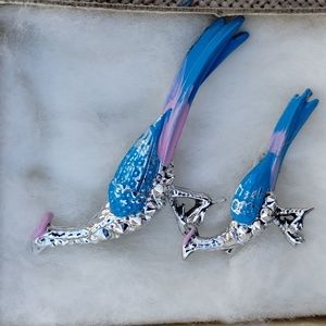 Roadrunner Brooch Set southwest western scatter pins